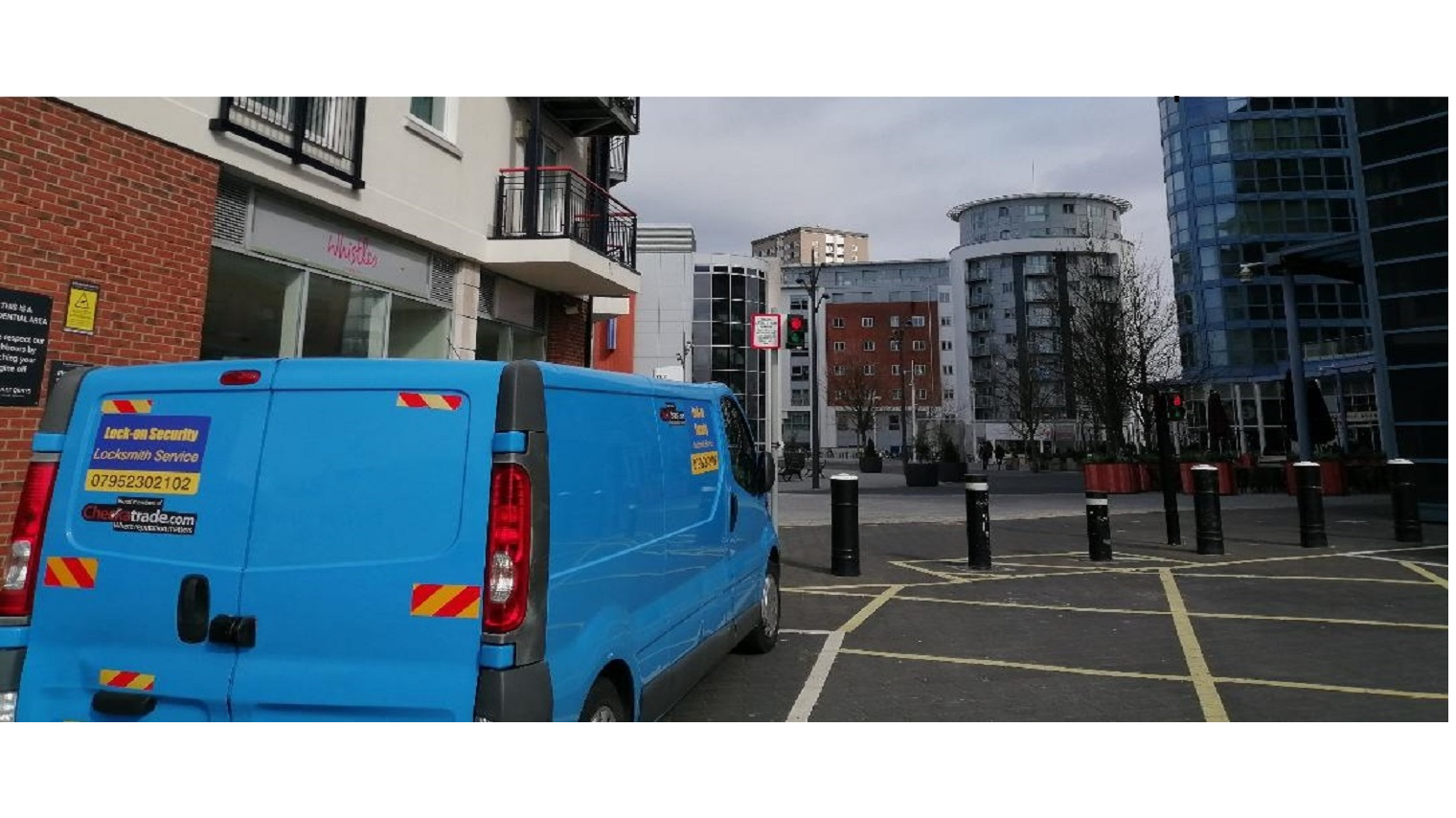 The Lock-on Security mobile locksmith van in Portsmouth